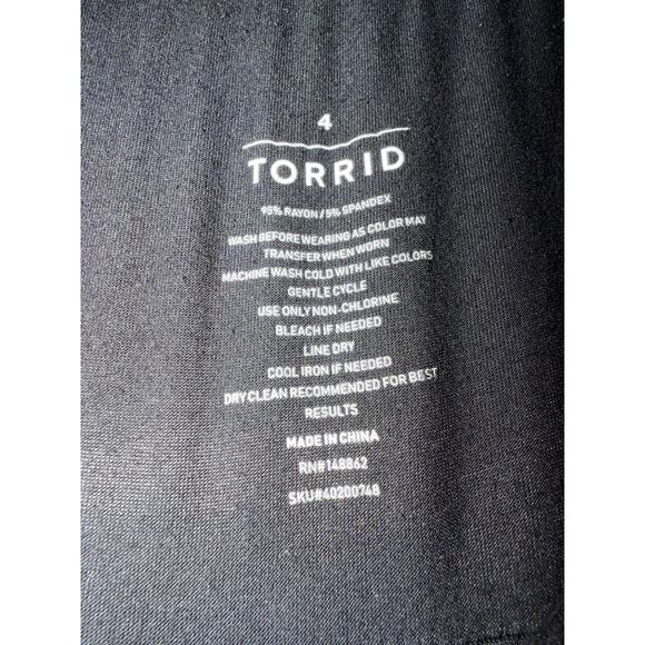 Torrid Women's Plus Size Black Super Soft Tiered Maxi Dress Size 4 4X - Picture 4 of 4